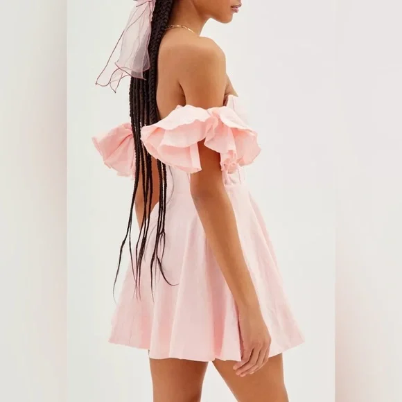 Bardot Sigma Mini Dress In Soft Pink - Picture 8 of 15